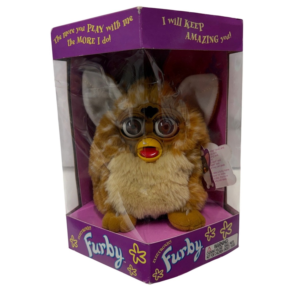Vintage 1998 Tiger Electronics Furby Model 70-800 Ginger Tan NIB